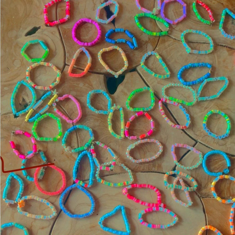 Clay bead bracelets
